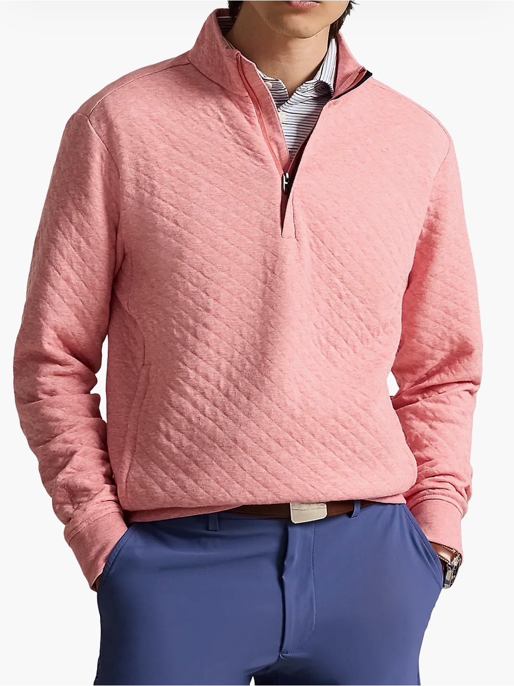 RLX Ralph Lauren Quilted Double-Knit Quarter-Zip Sweatshirt